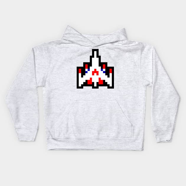 Galaga Kids Hoodie by thepixelcloud